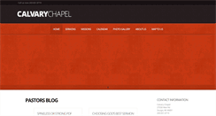 Desktop Screenshot of calvarychapelsturgis.org